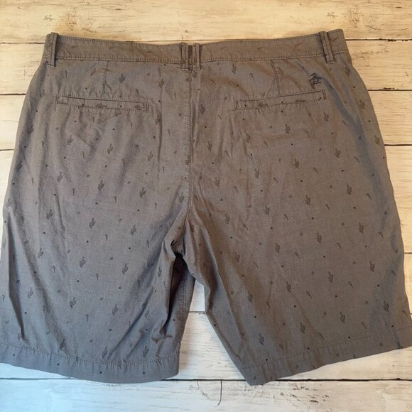Penguin Original by Munsingwear Men's Size 38 Gray Shorts Graphic Print Cactus - Picture 8 of 8